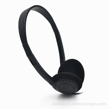 3.5mm black wired airlines earphones/headphones